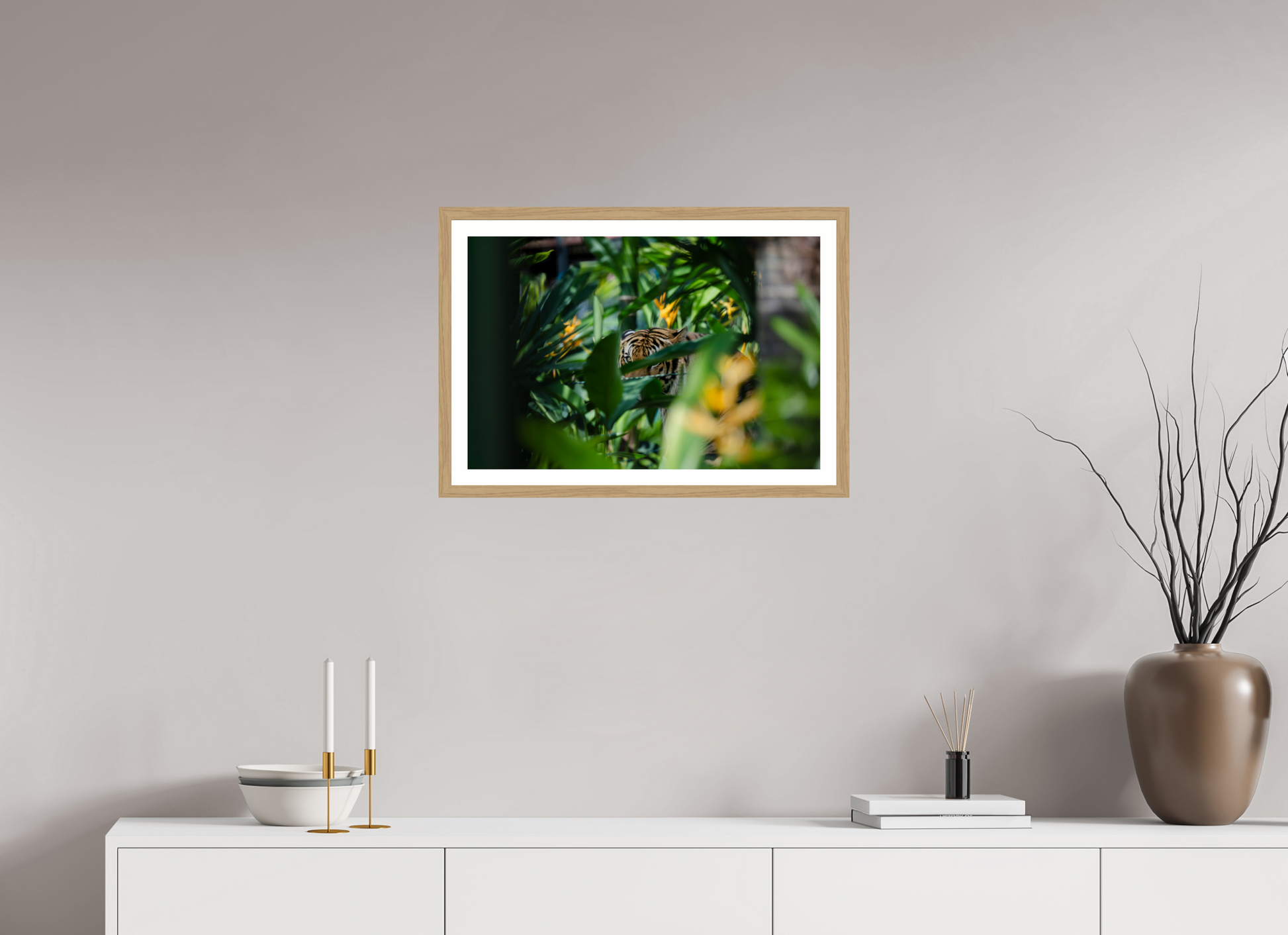 24 x 16″, Natural Oak Hidden Gaze