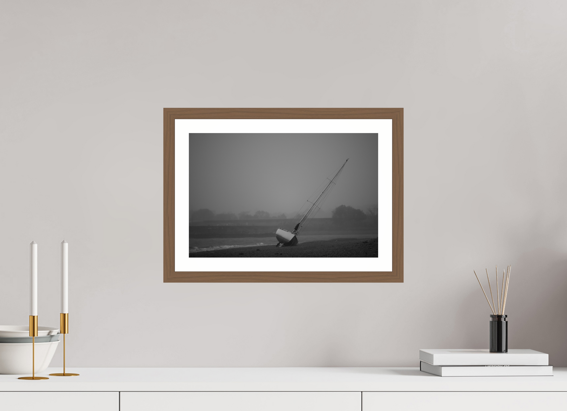 15 x 10″, Walnut Leaning into the Mist