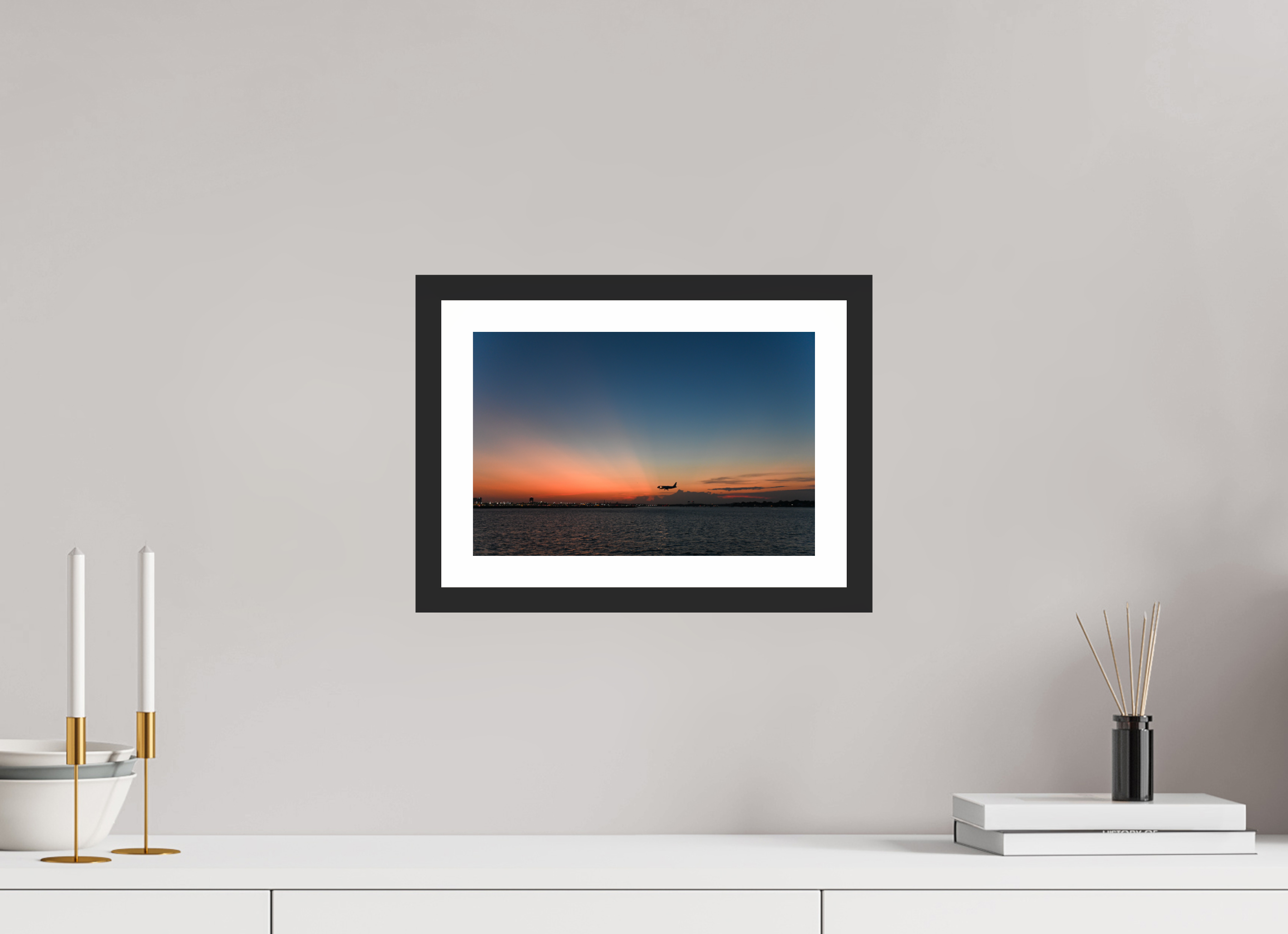 12 x 8″, Matt Black Indigo Decent