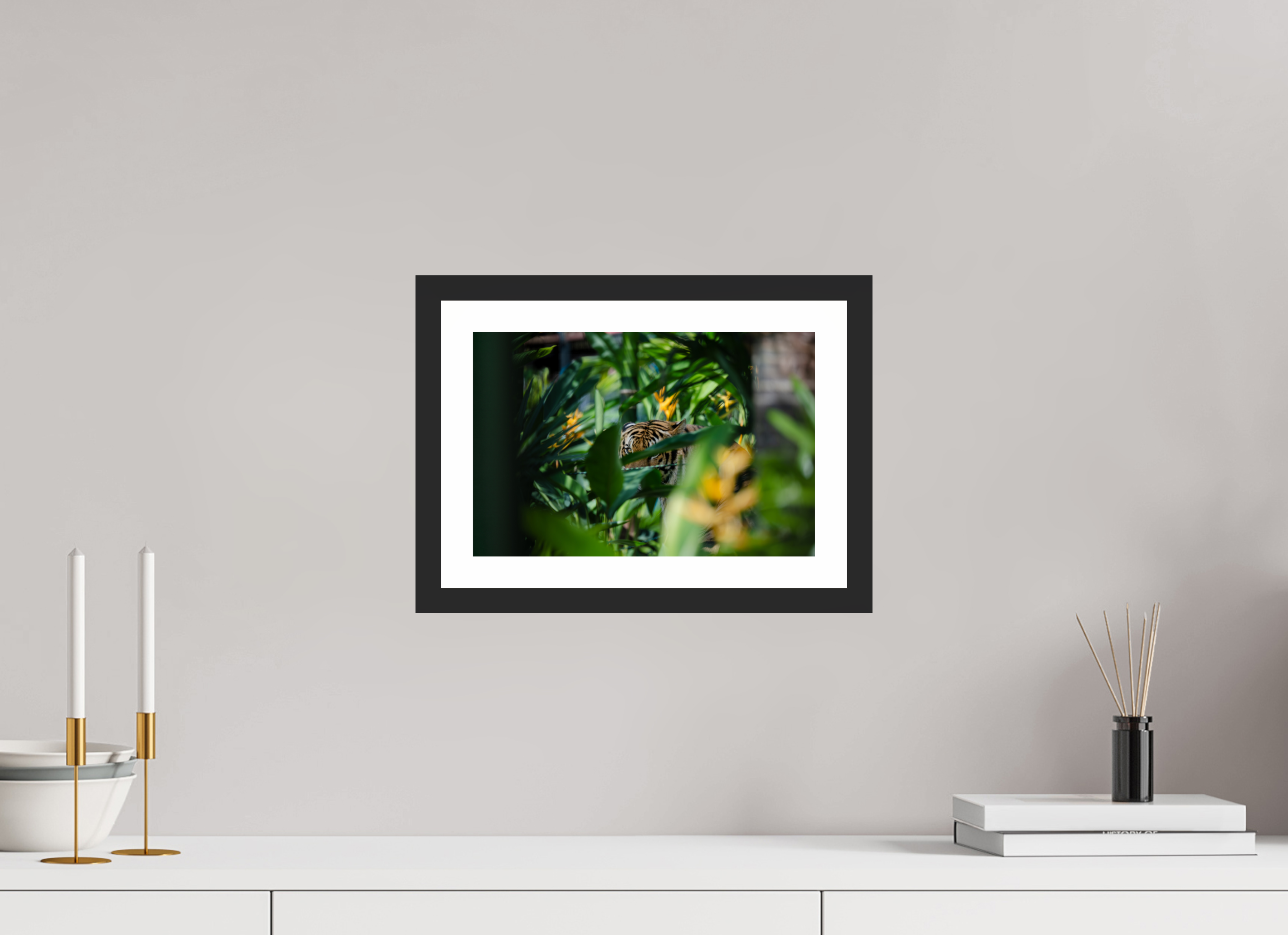 12 x 8″, Matt Black Hidden Gaze