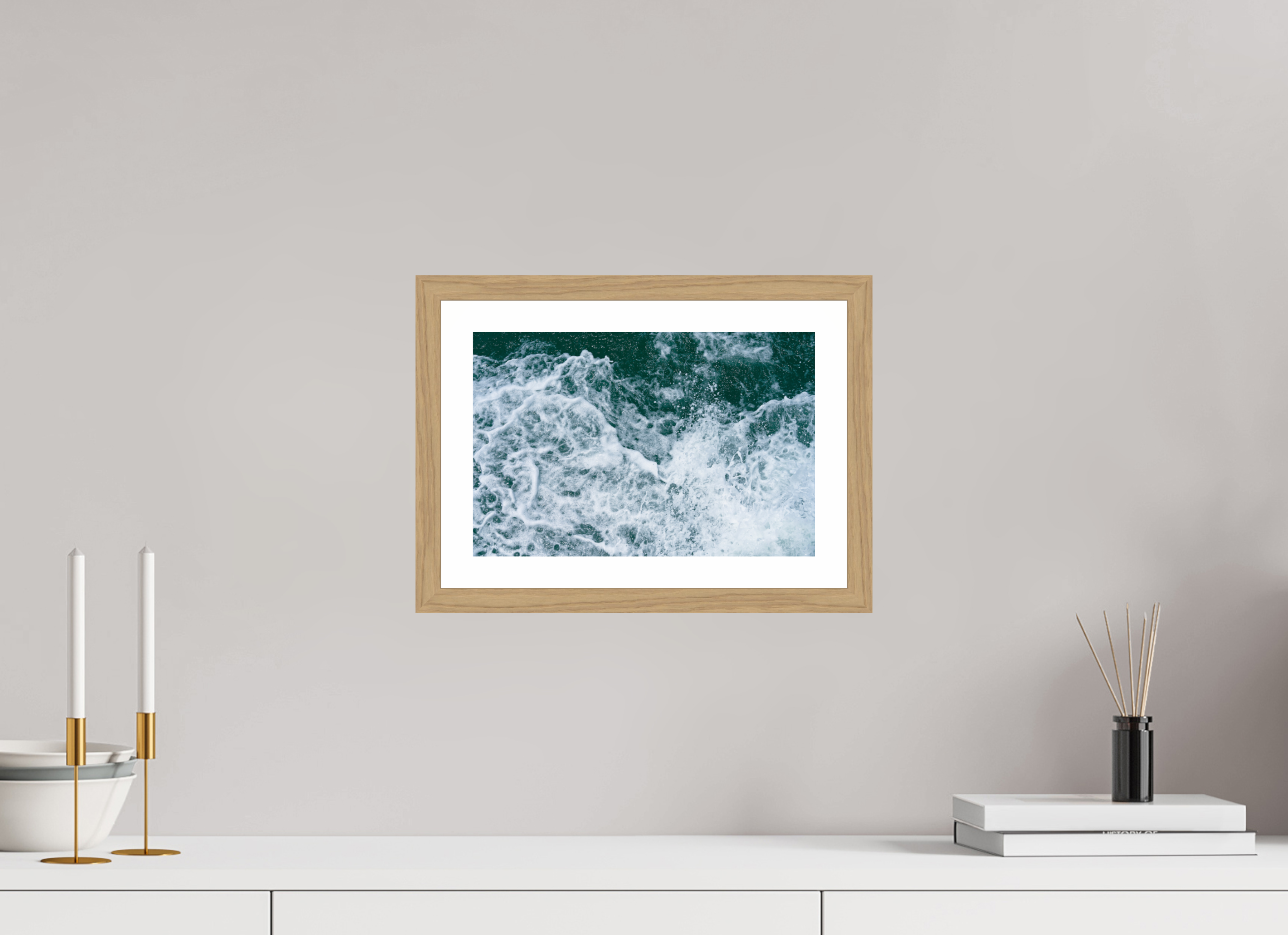 12 x 8″, Natural Oak Foam and Fury