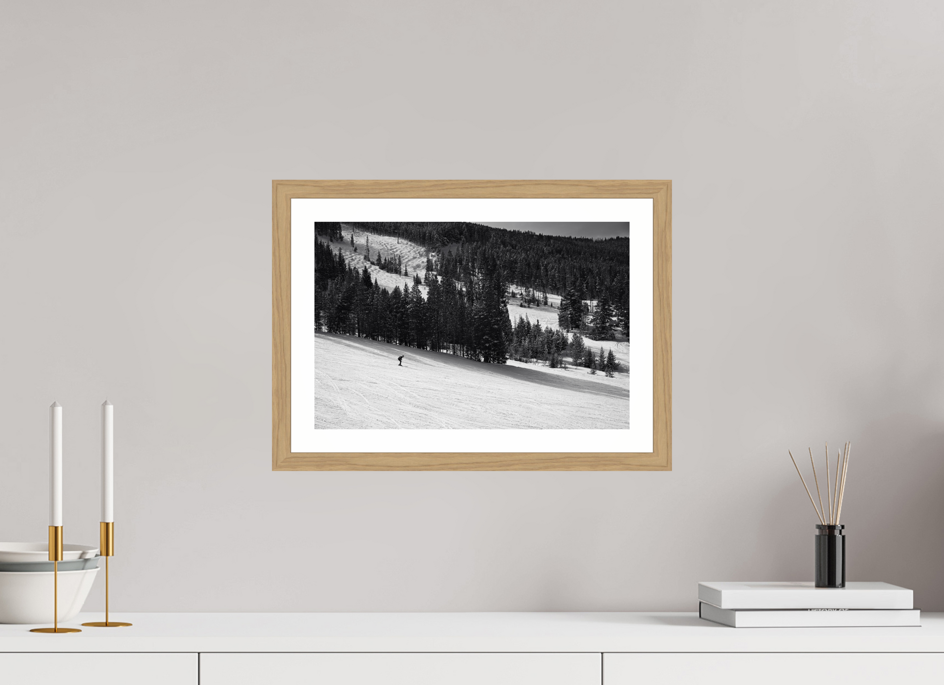 15 x 10″, Natural Oak Solitude in Motion