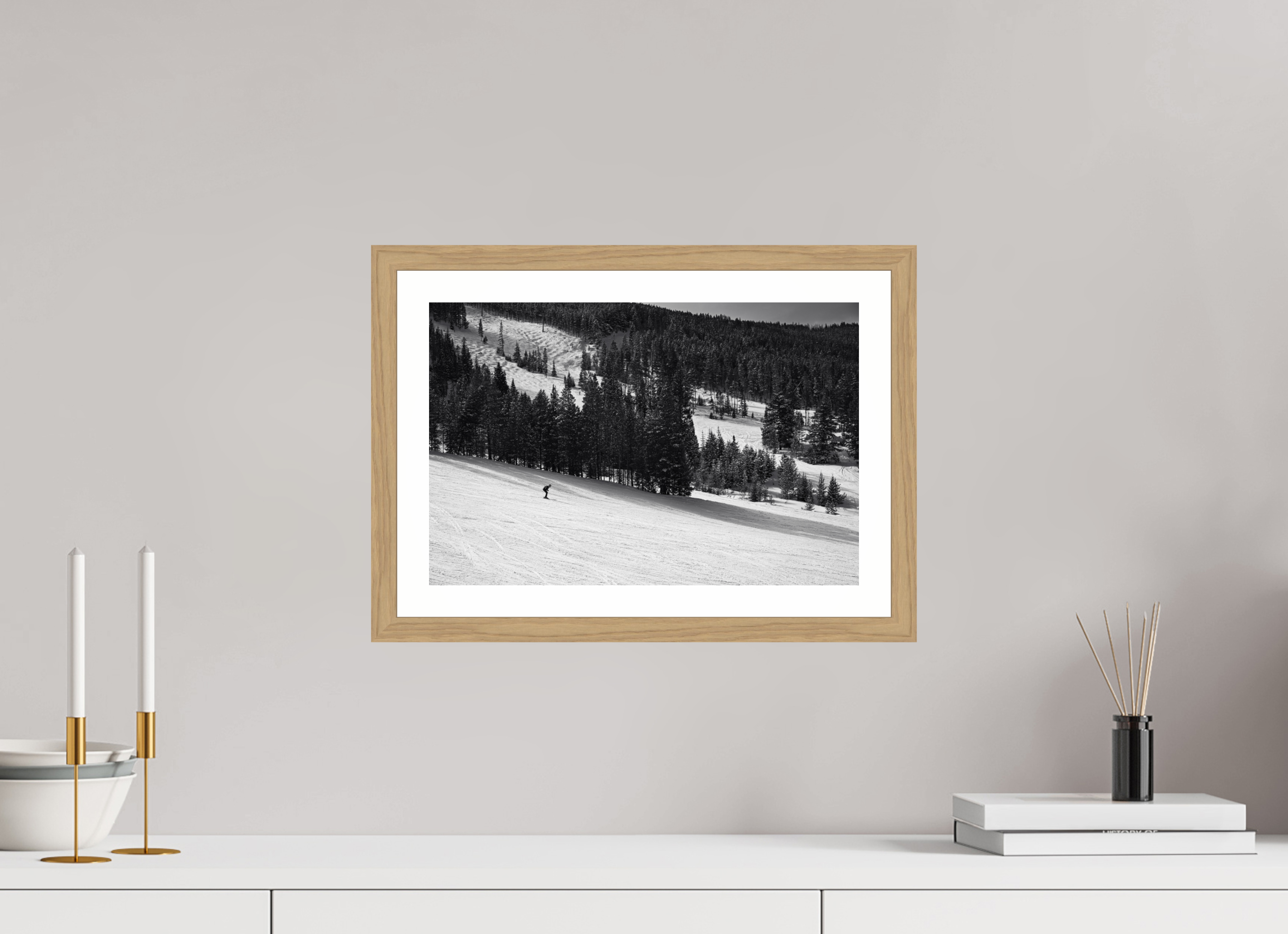 15 x 10″, Natural Oak Solitude in Motion