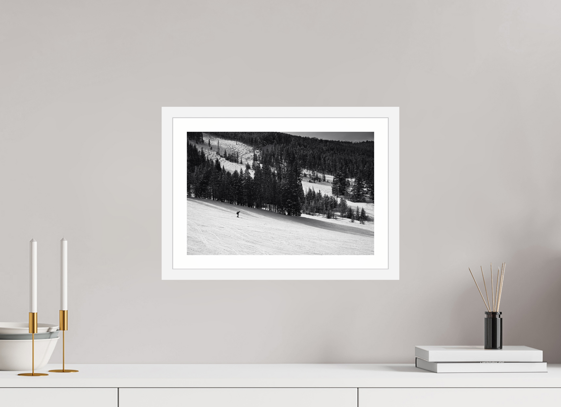 15 x 10″, Matt White Solitude in Motion