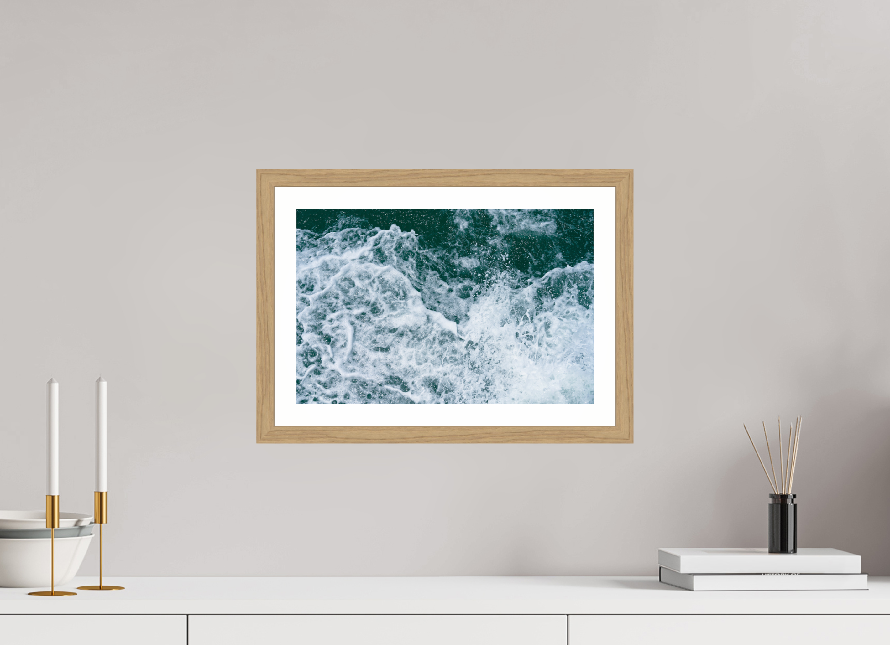 15 x 10″, Natural Oak Foam and Fury