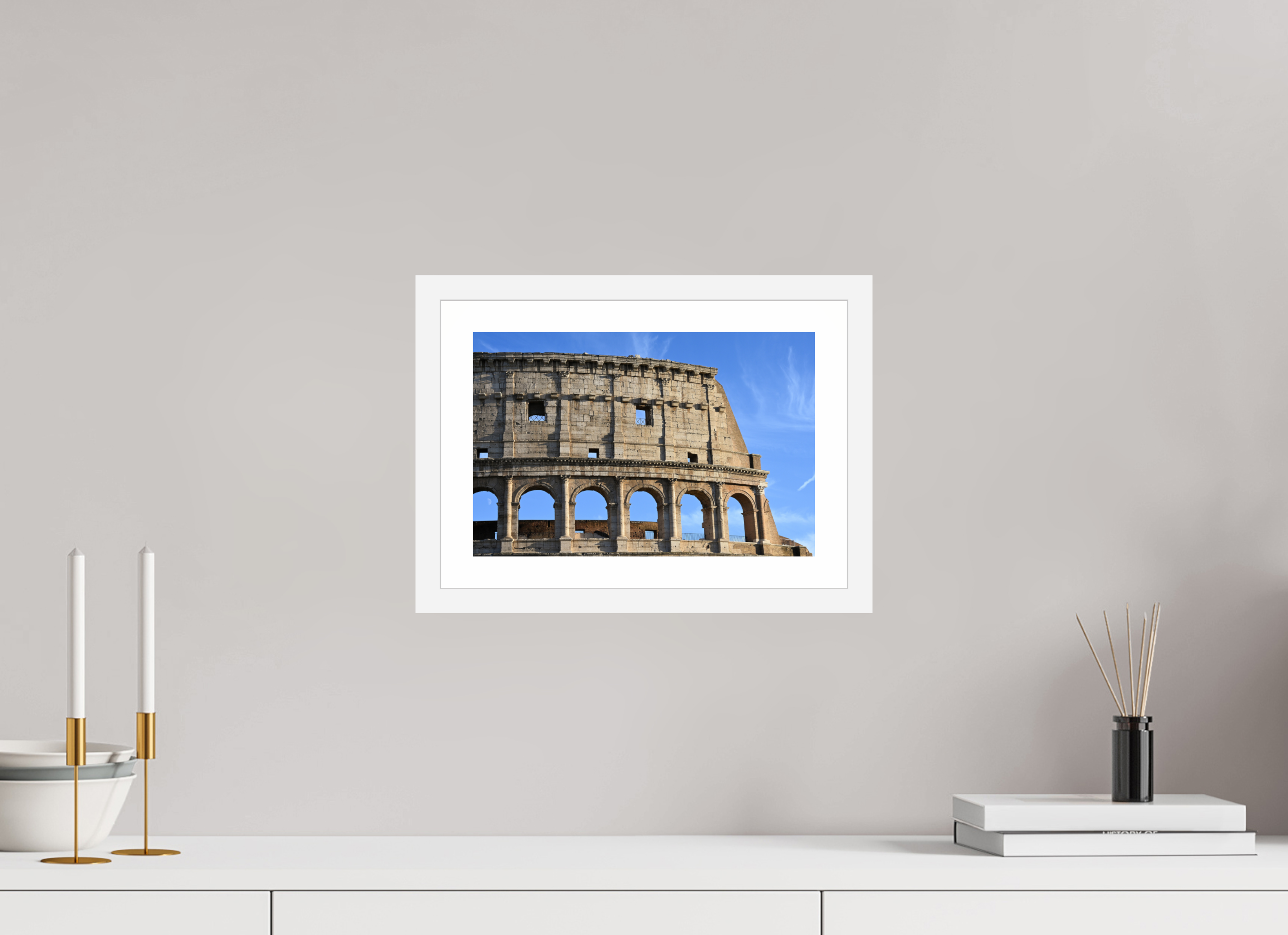 12 x 8″, Matt White Peep the Moon