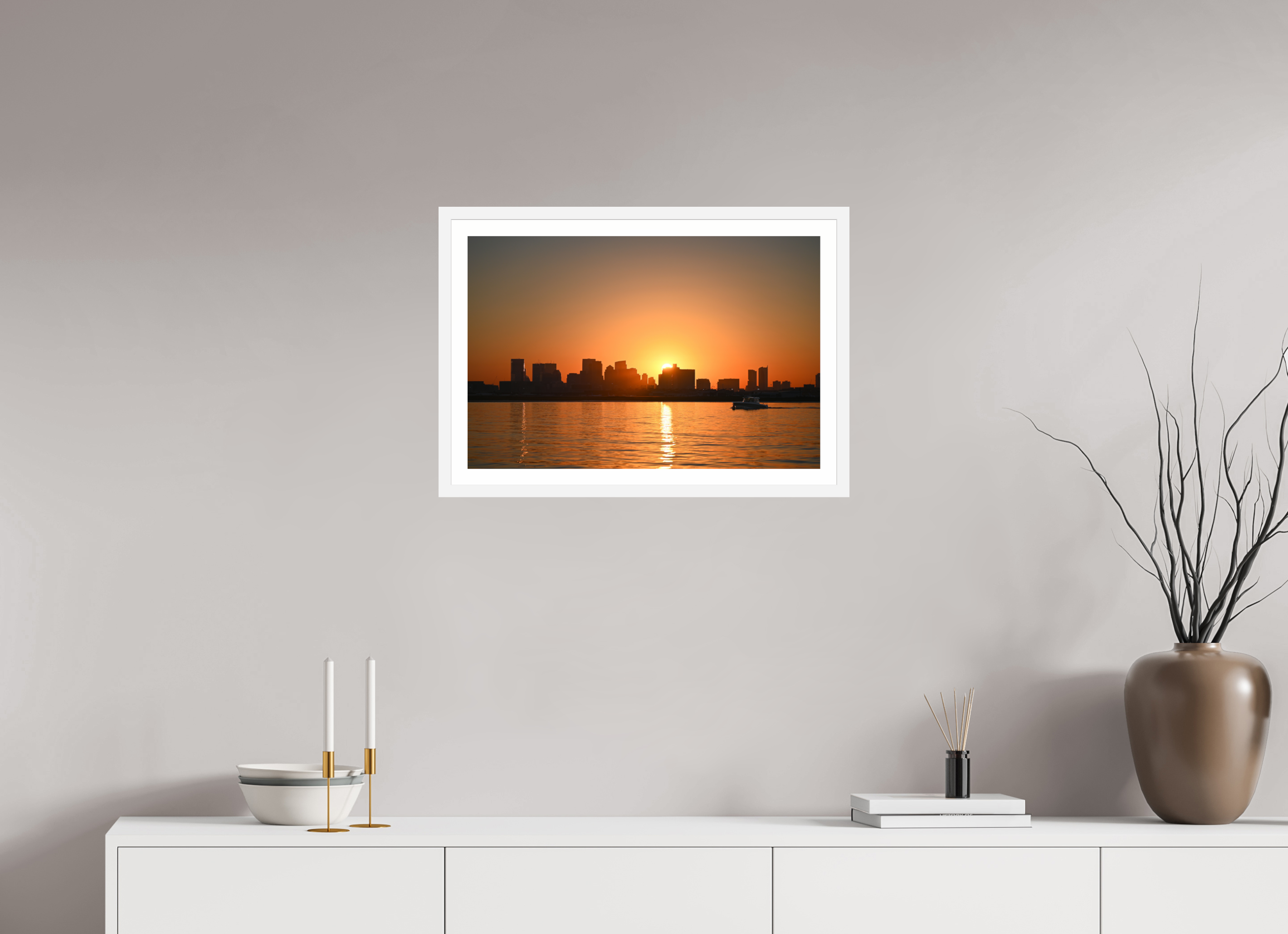 24 x 16″, Matt White The Day Begins in Gold