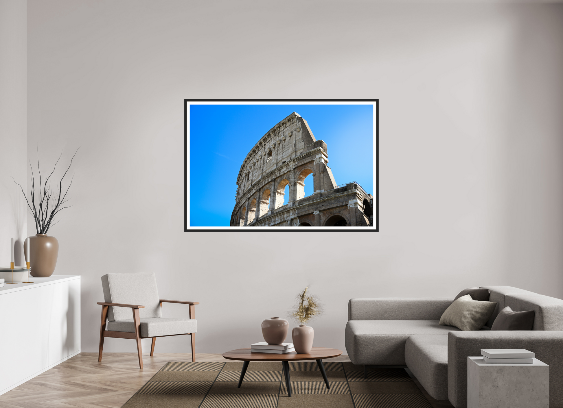 66 x 44″, Matt Black Arches of Time