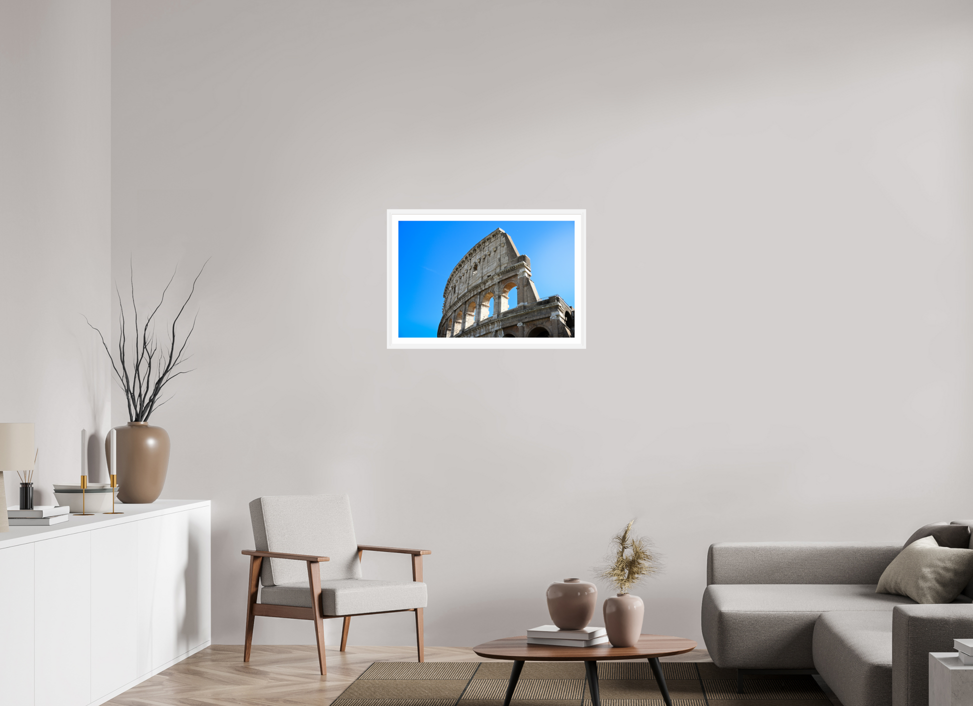 30 x 20″, Matt White Arches of Time