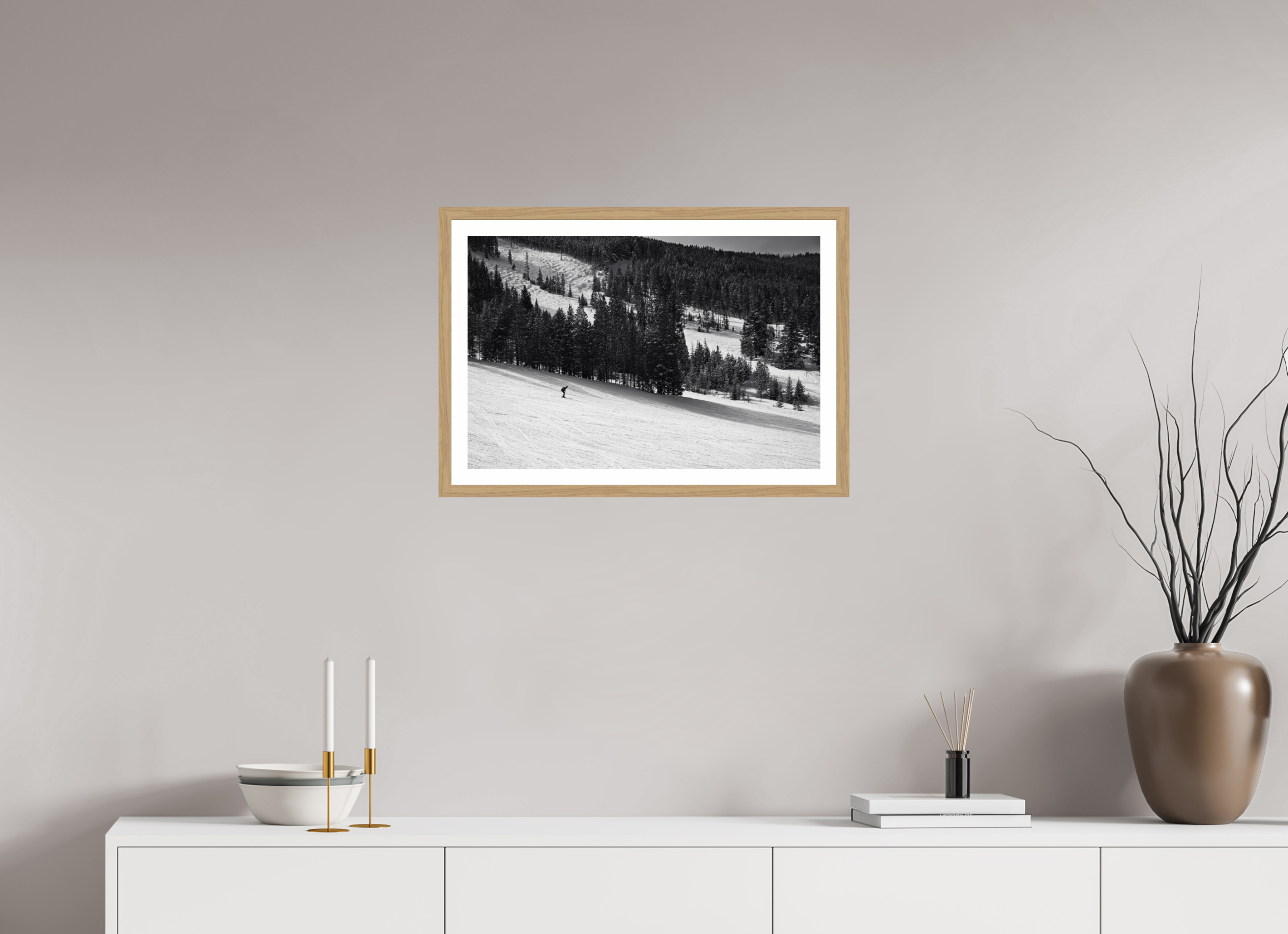 24 x 16″, Natural Oak Solitude in Motion