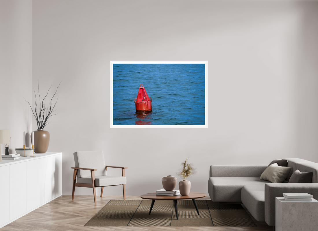 60 x 40″, Matt White Buoy N. 6