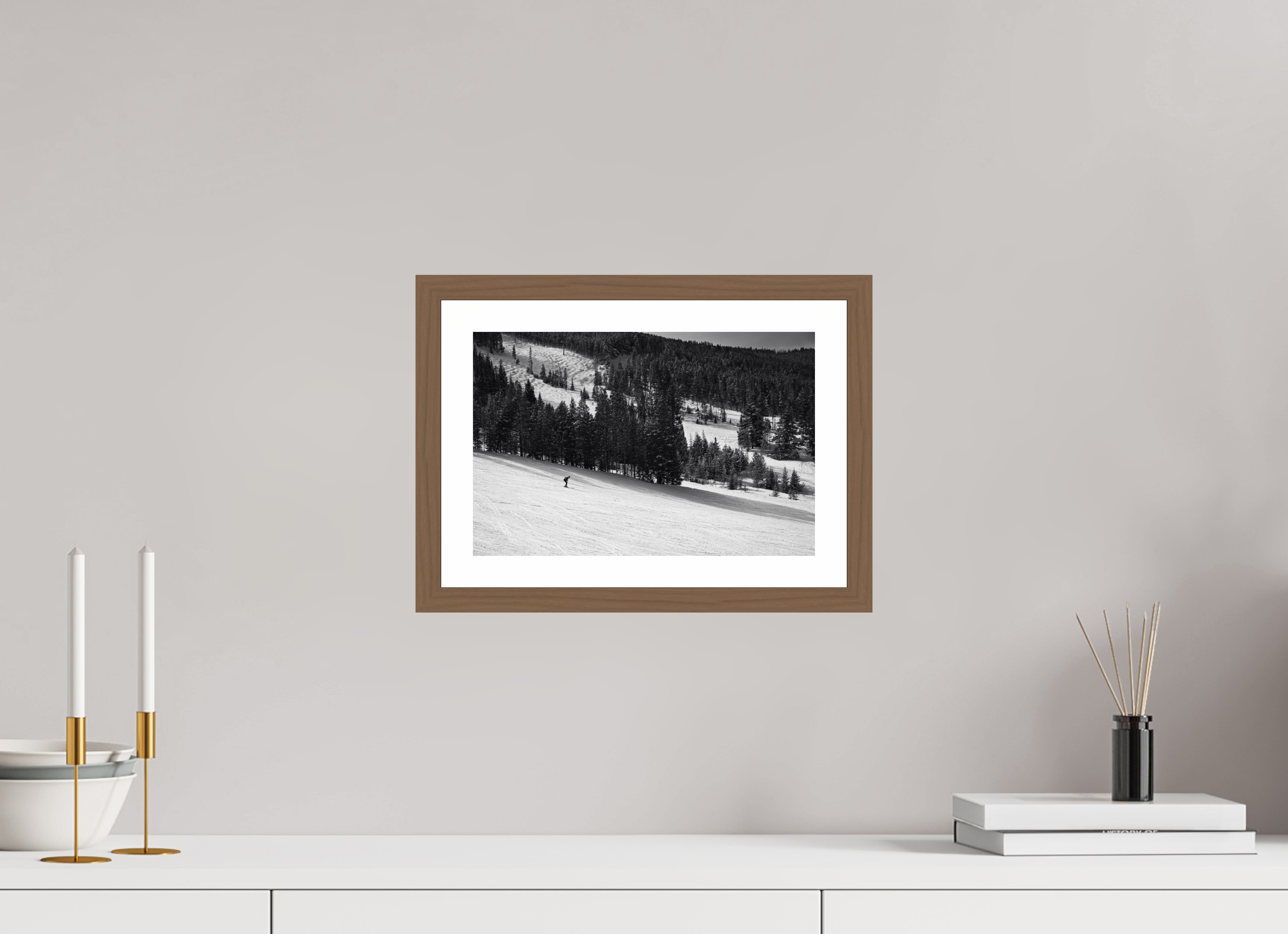 12 x 8″, Walnut Solitude in Motion