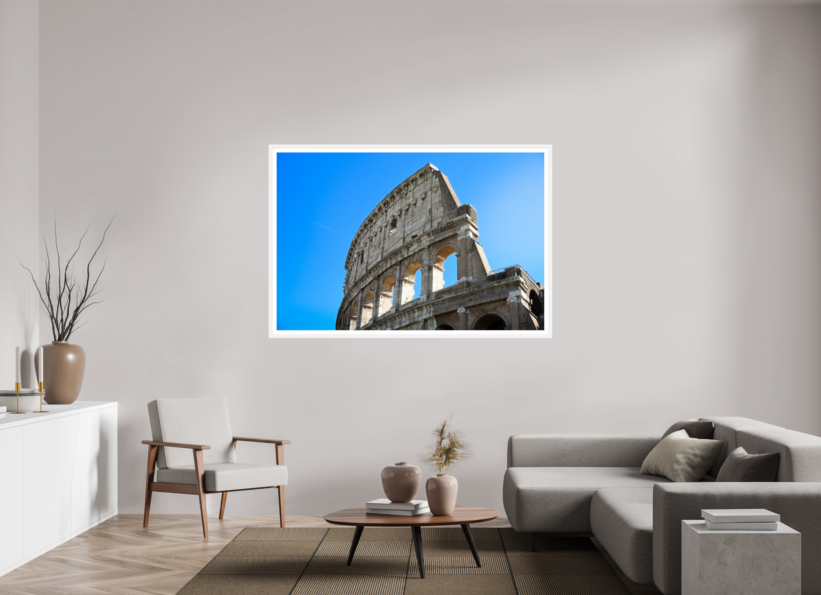 66 x 44″, Matt White Arches of Time