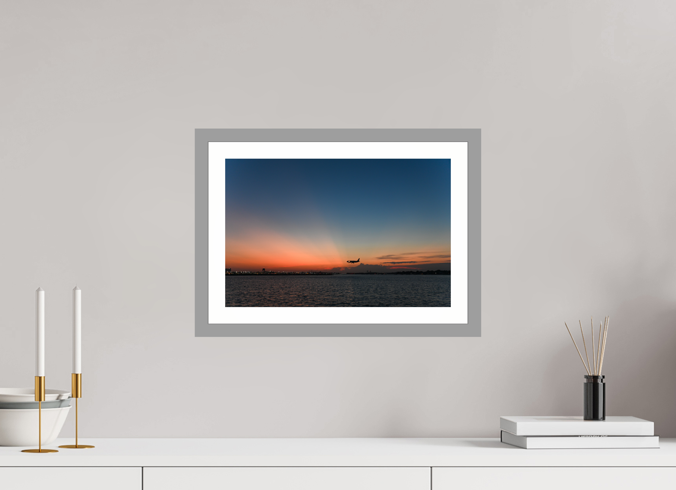 15 x 10″, Matt Light Gray Indigo Decent