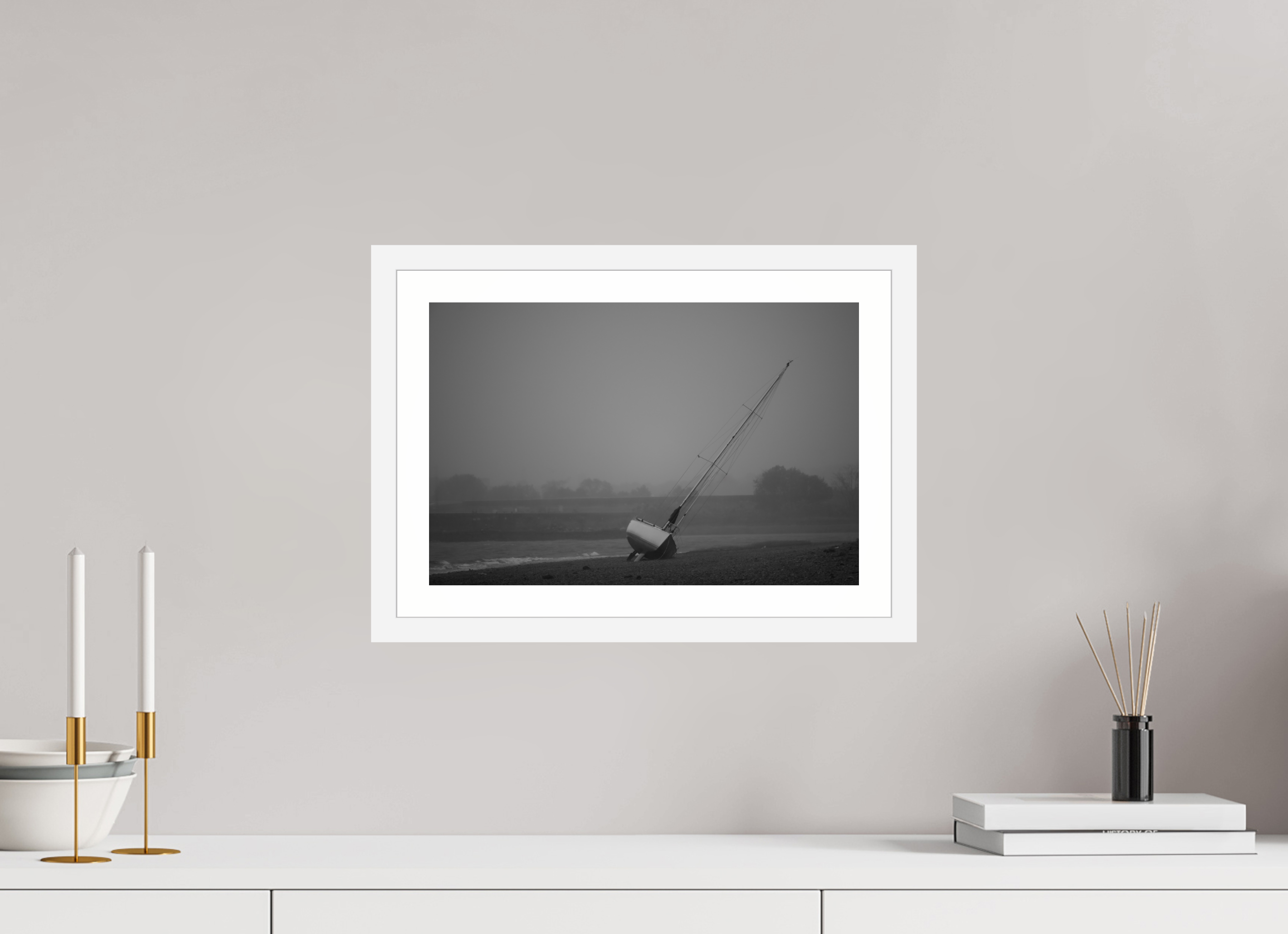 15 x 10″, Matt White Leaning into the Mist