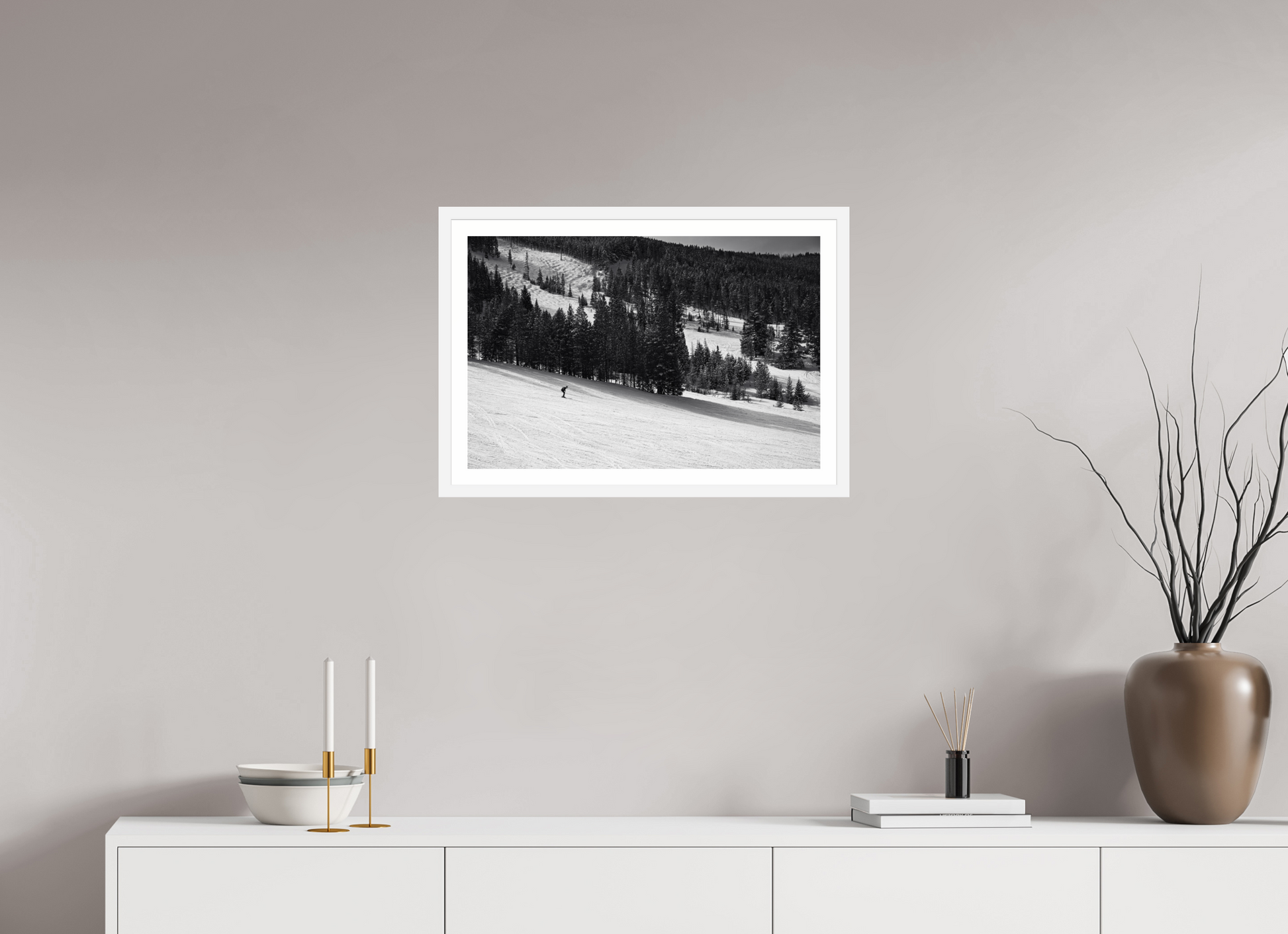 24 x 16″, Matt White Solitude in Motion