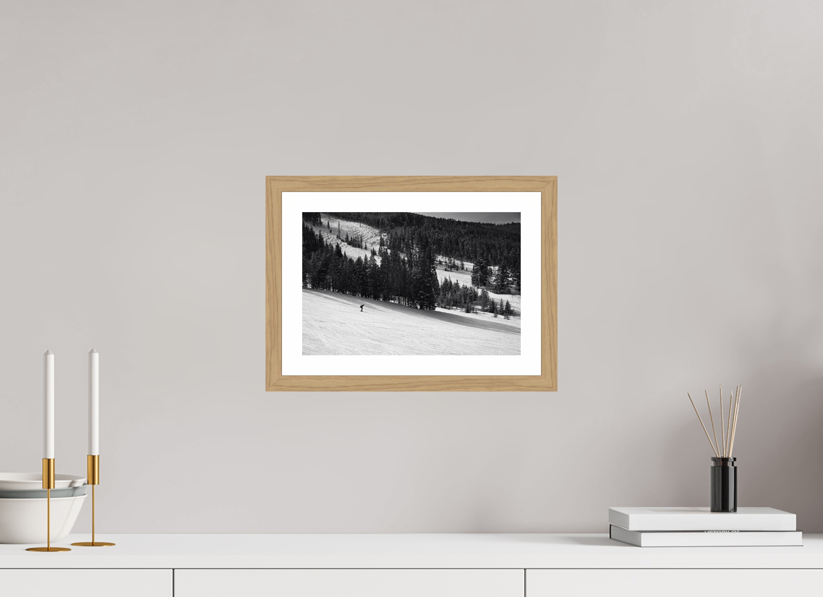 12 x 8″, Natural Oak Solitude in Motion