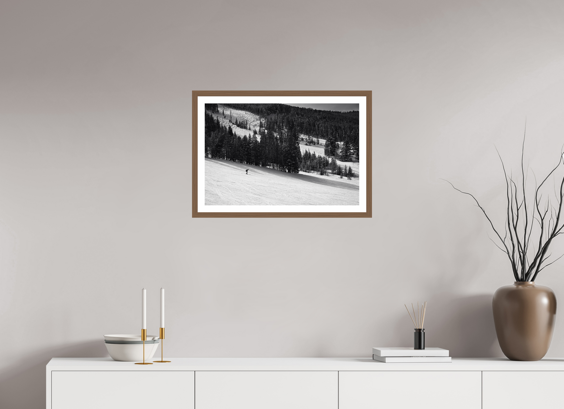 24 x 16″, Walnut Solitude in Motion