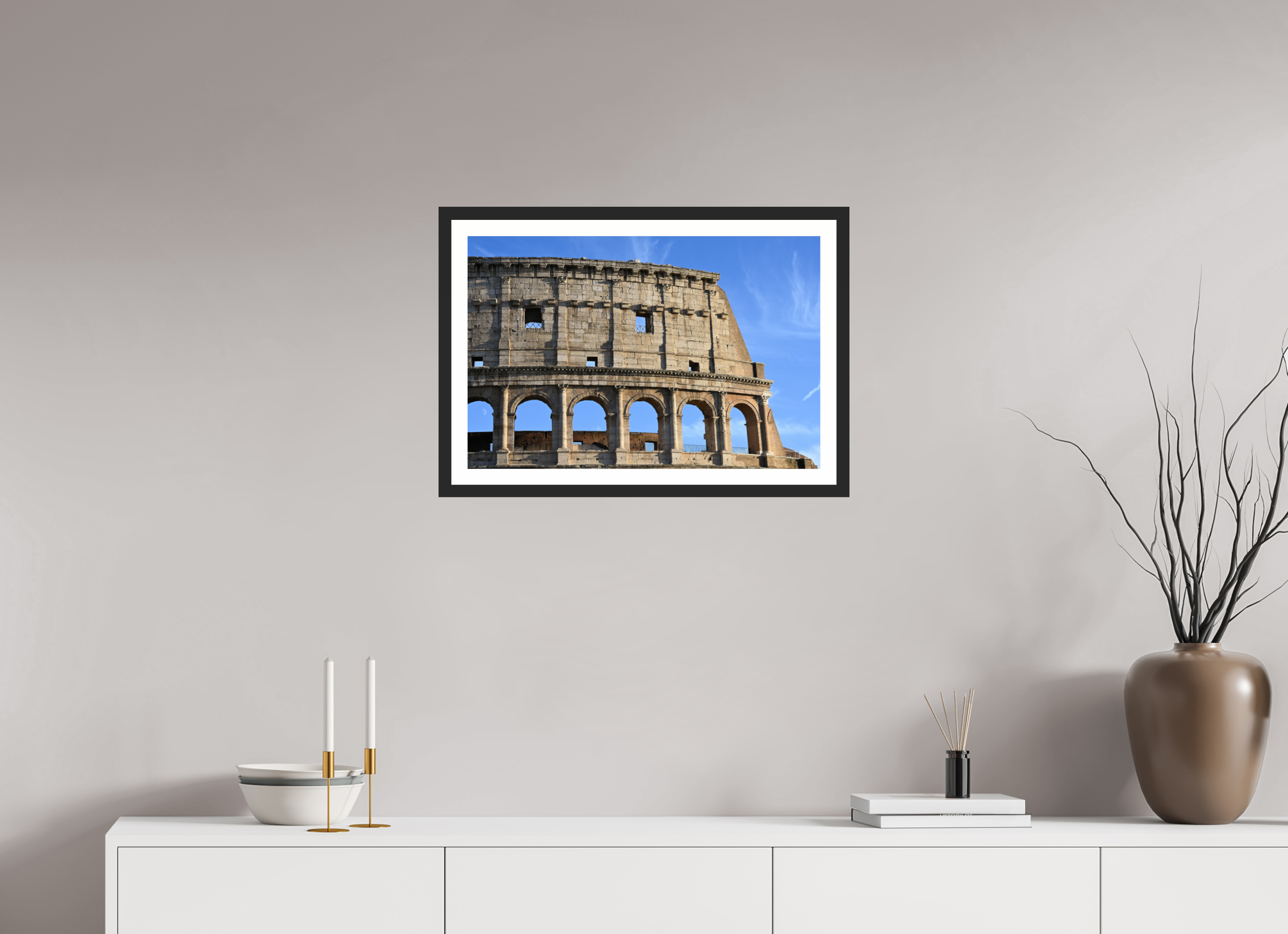 24 x 16″, Matt Black Peep the Moon