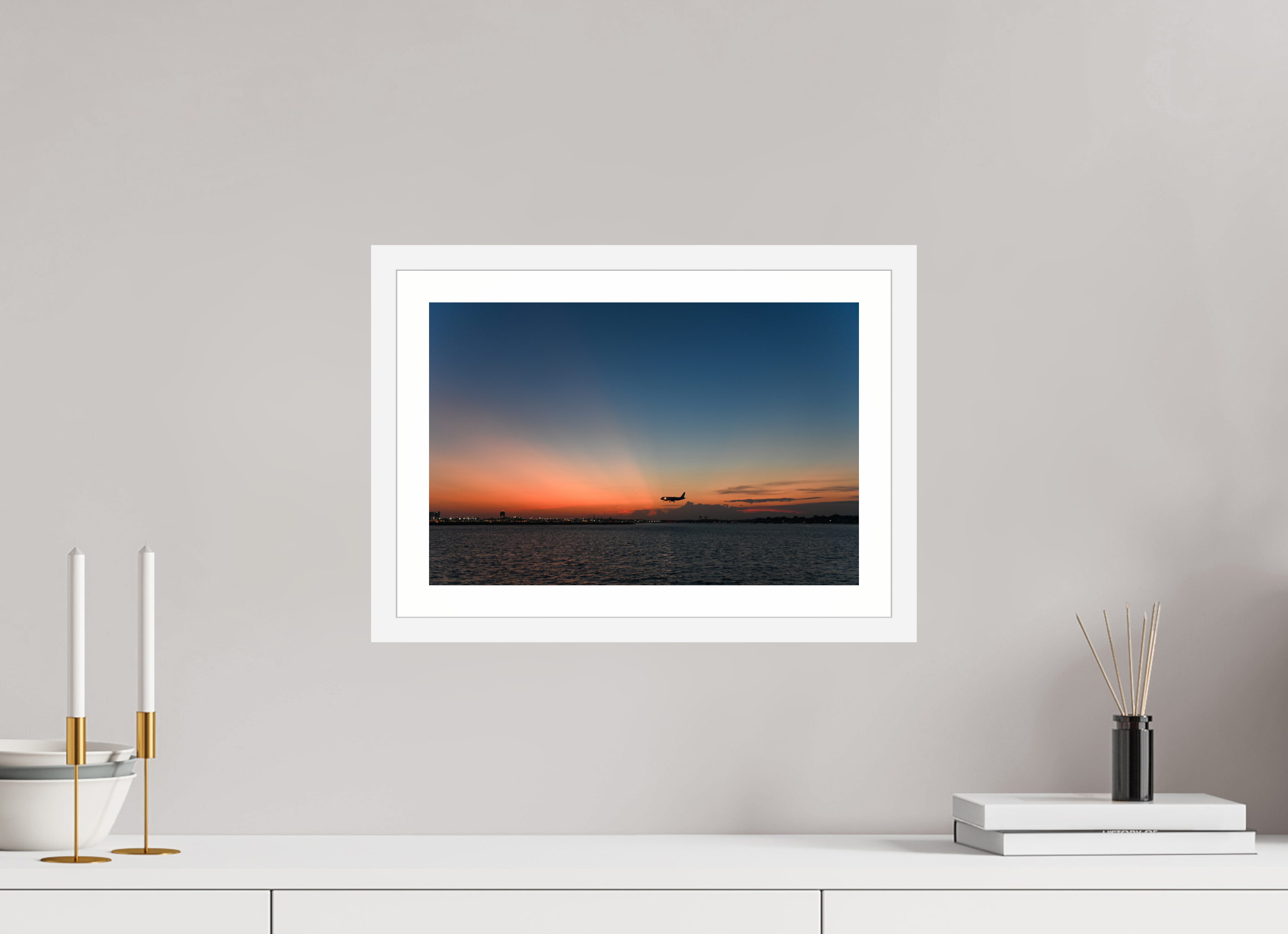 15 x 10″, Matt White Indigo Decent