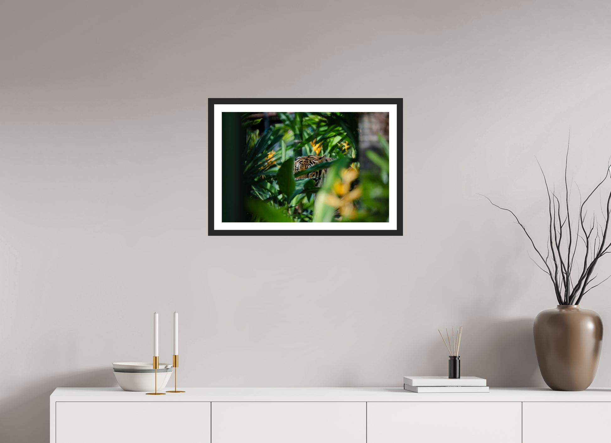 24 x 16″, Matt Black Hidden Gaze