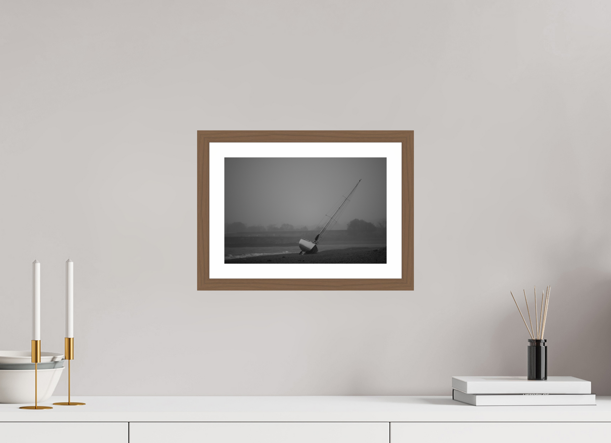 12 x 8″, Walnut Leaning into the Mist