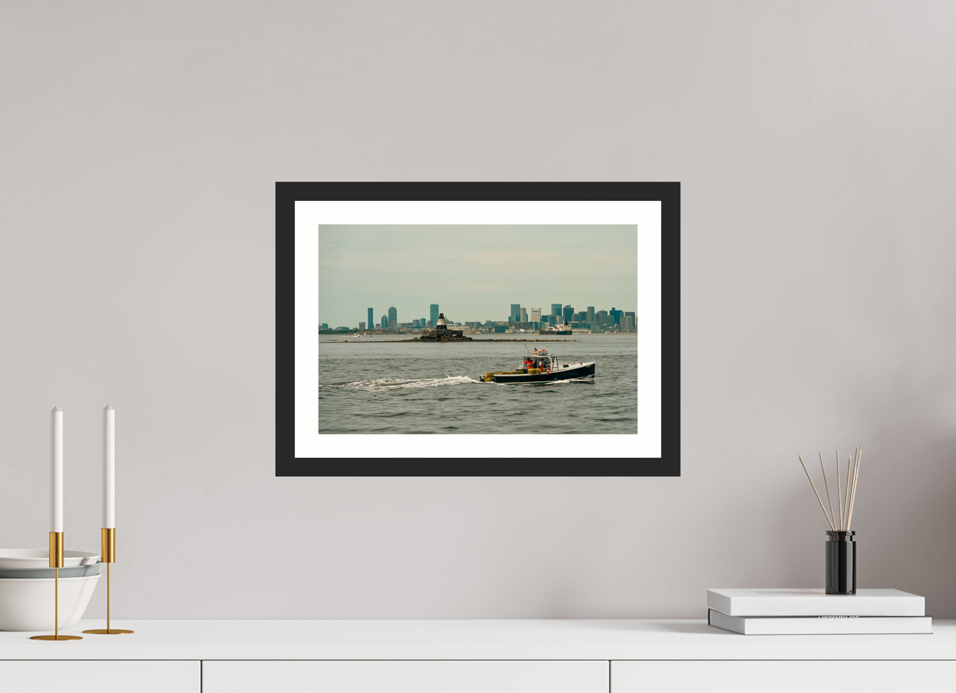 15 x 10″, Matt Black Homeward with the Haul