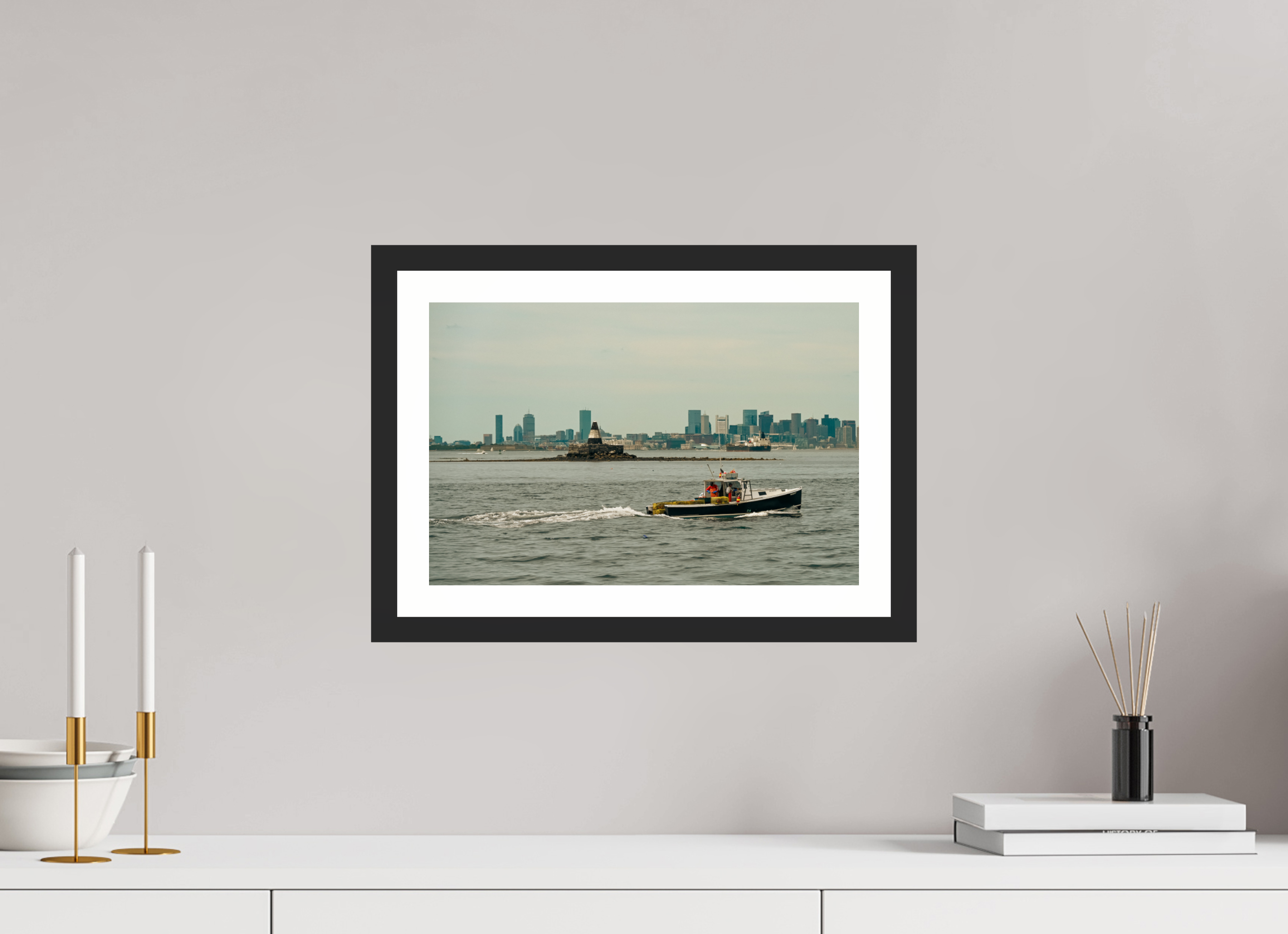 15 x 10″, Matt Black Homeward with the Haul