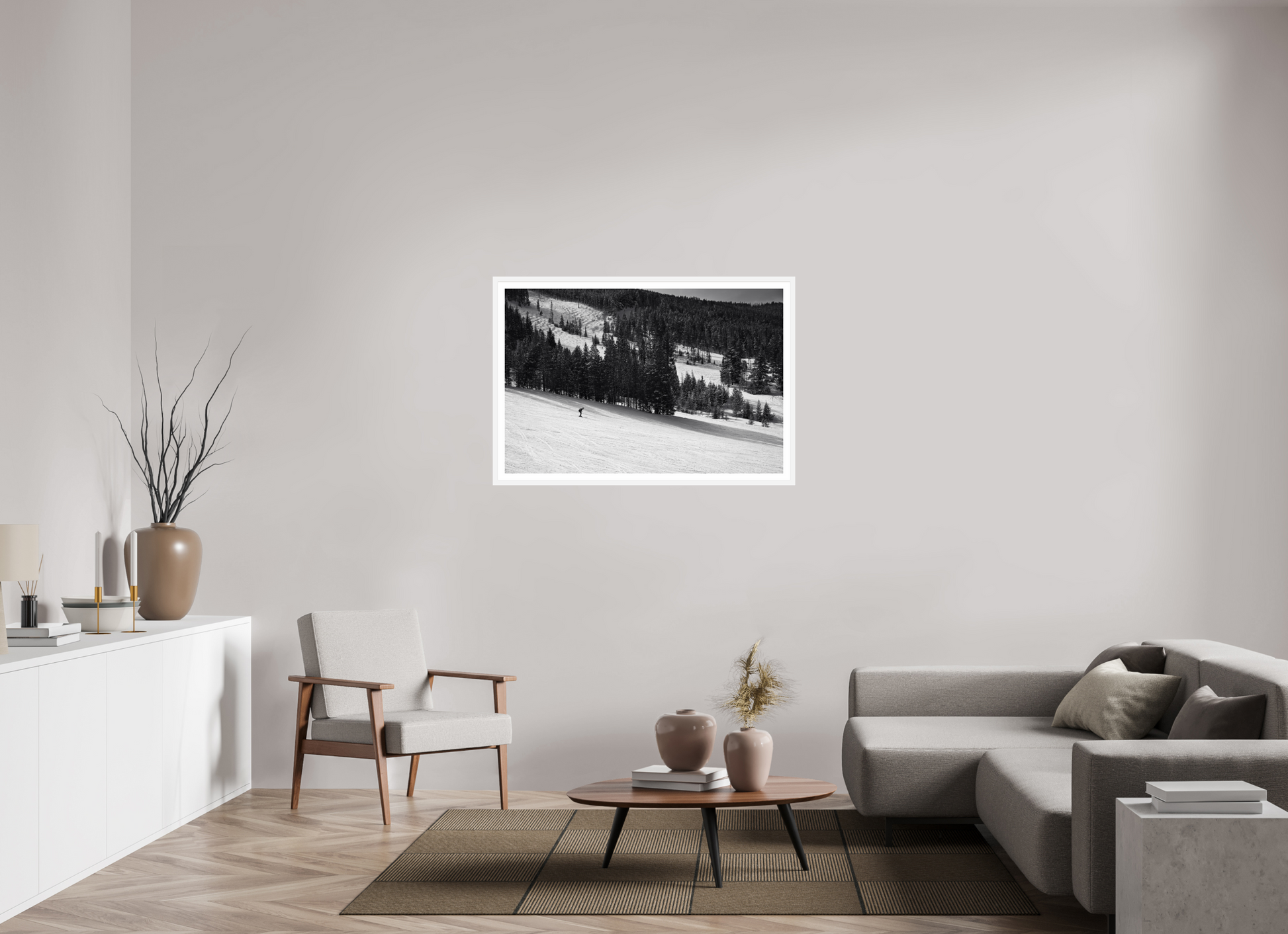 45 x 30″, Matt White Solitude in Motion