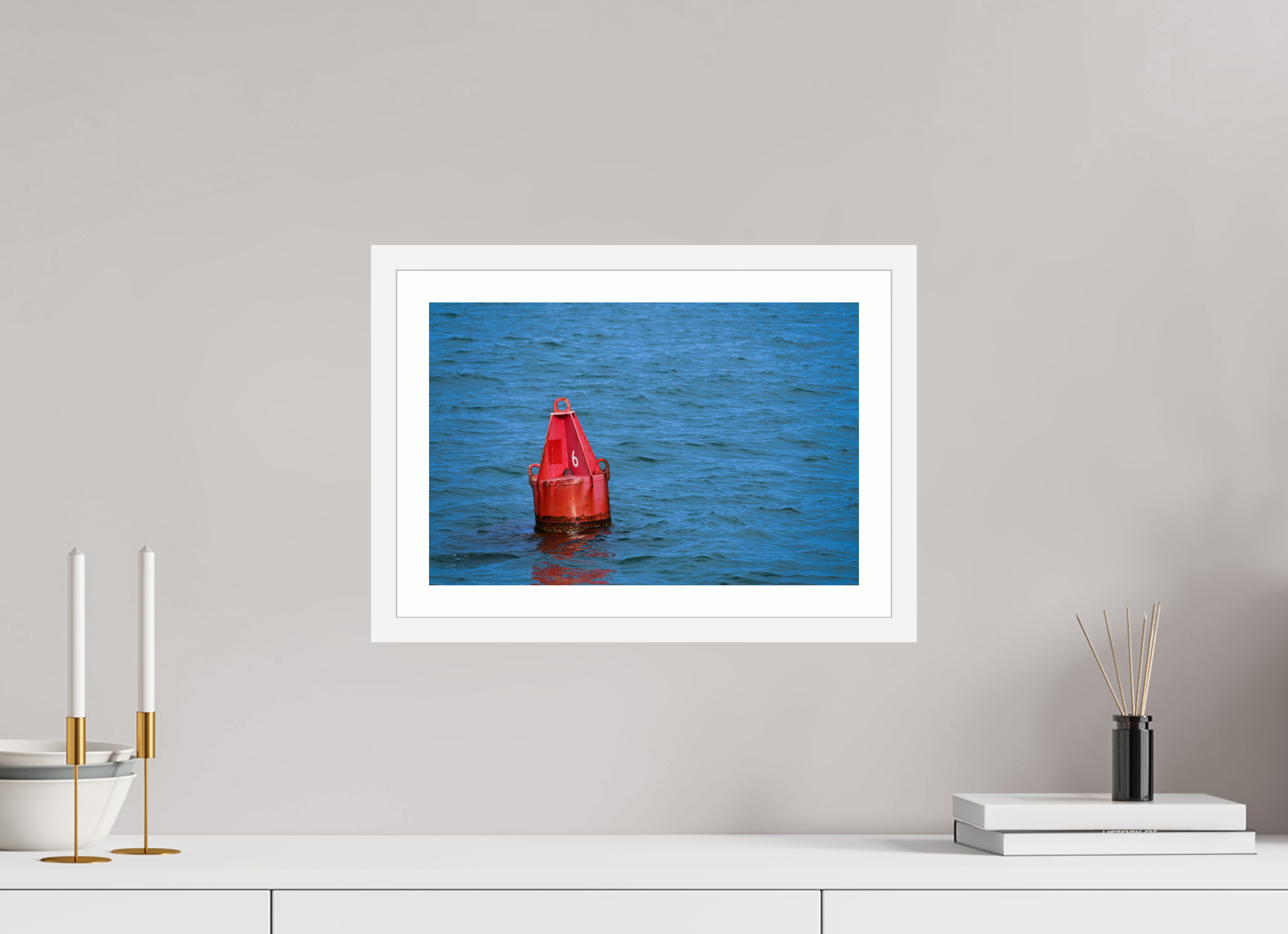 15 x 10″, Matt White Buoy N. 6