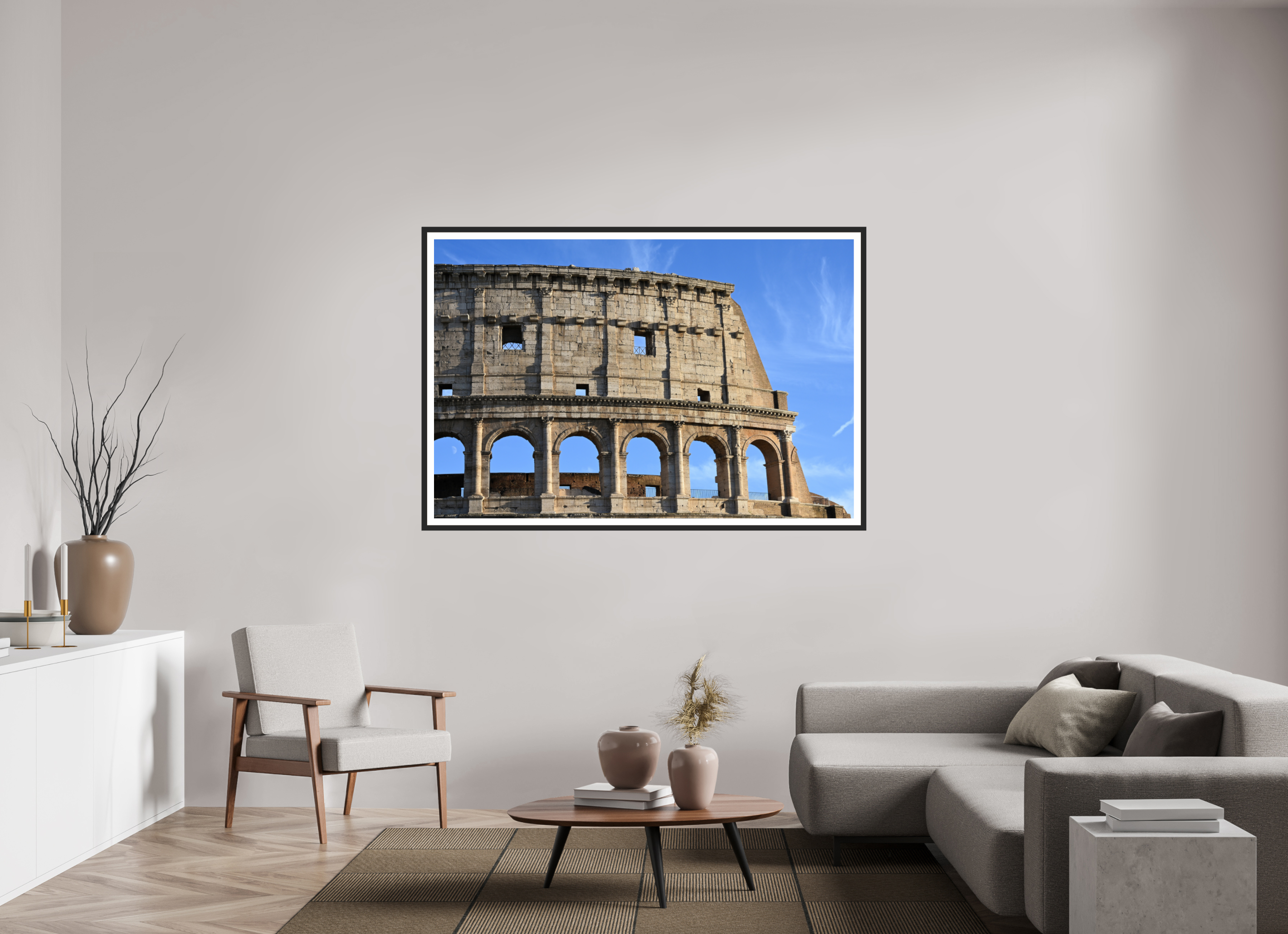 66 x 44″, Matt Black Peep the Moon