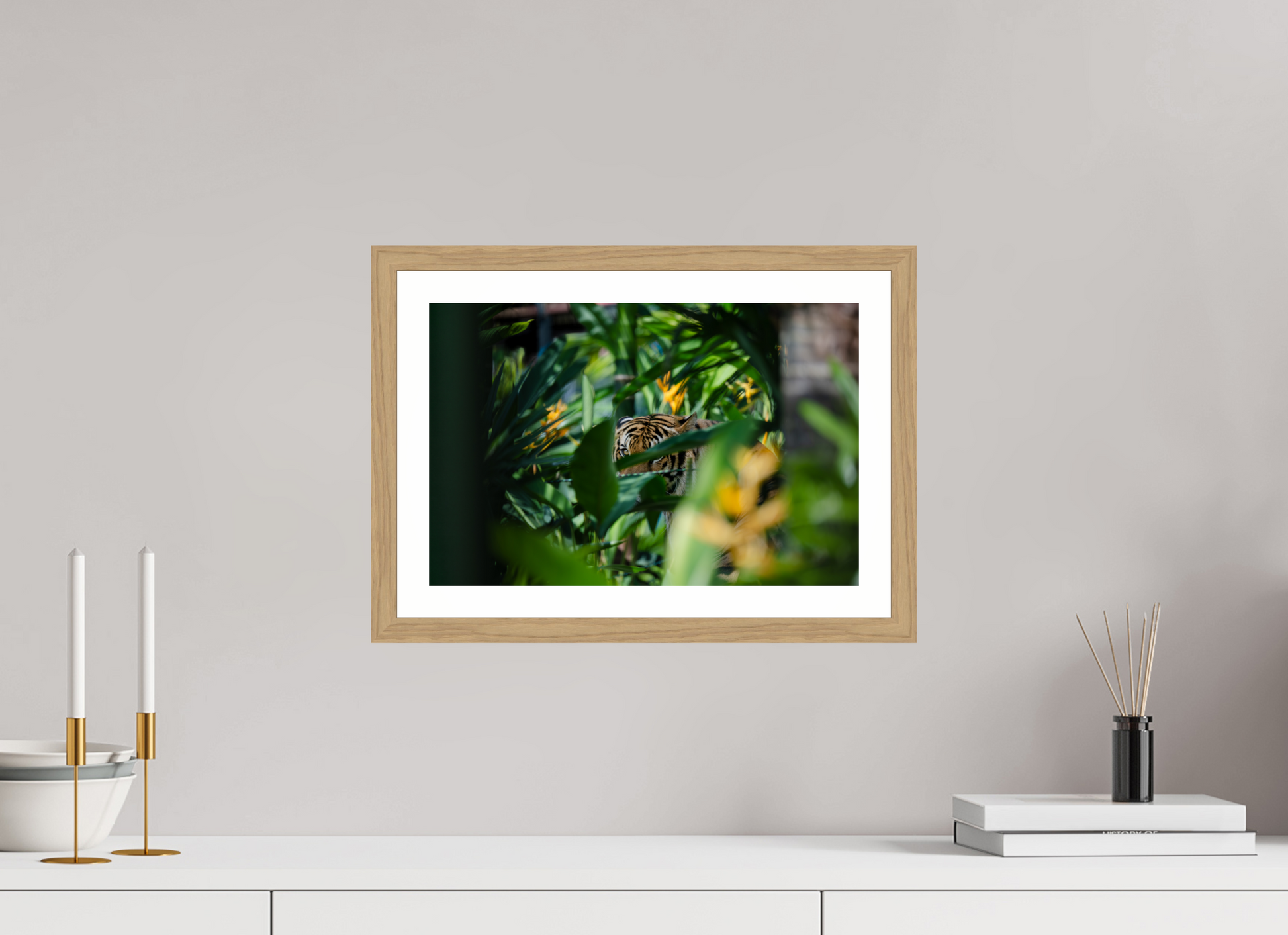 15 x 10″, Natural Oak Hidden Gaze