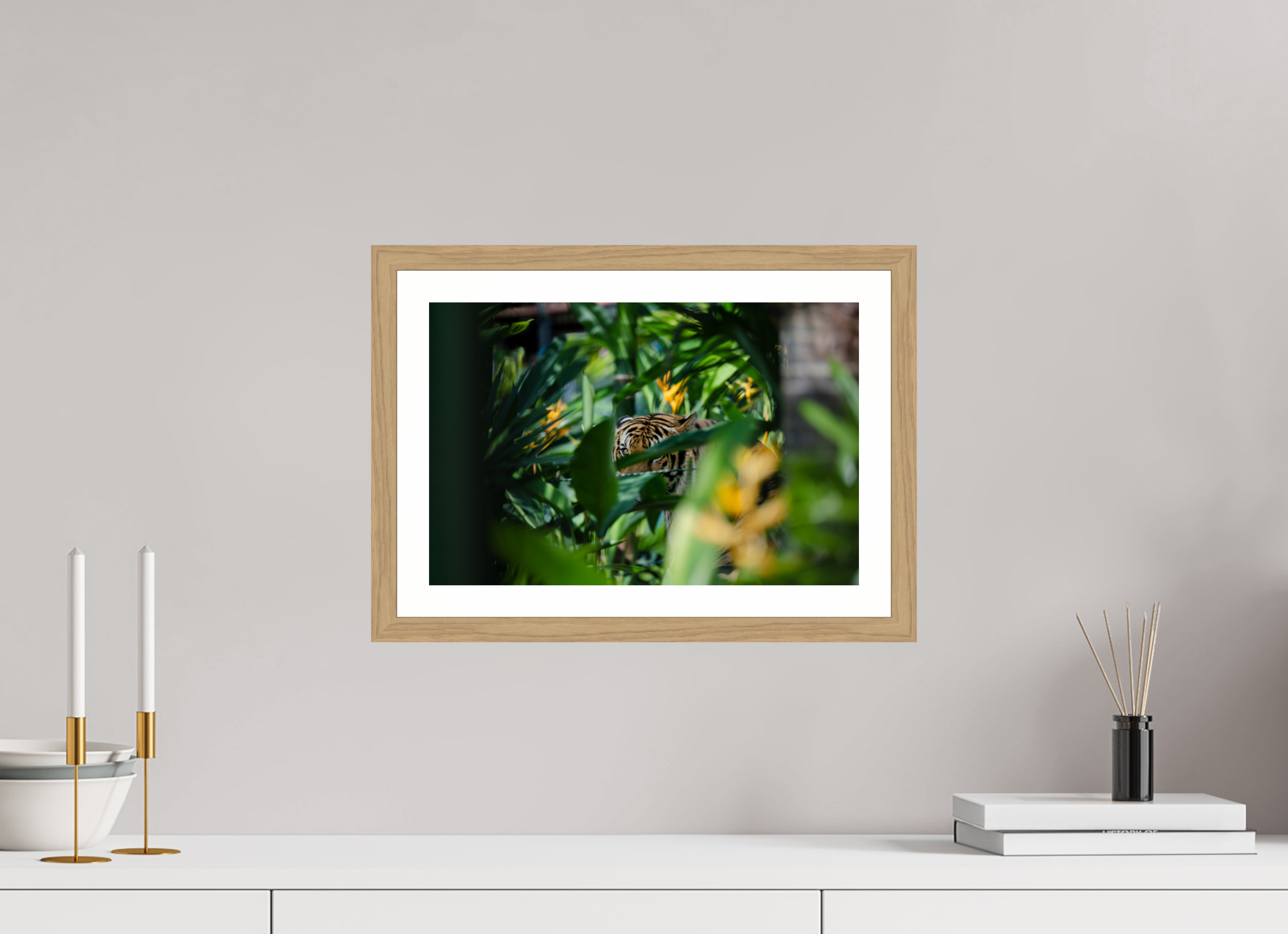 15 x 10″, Natural Oak Hidden Gaze