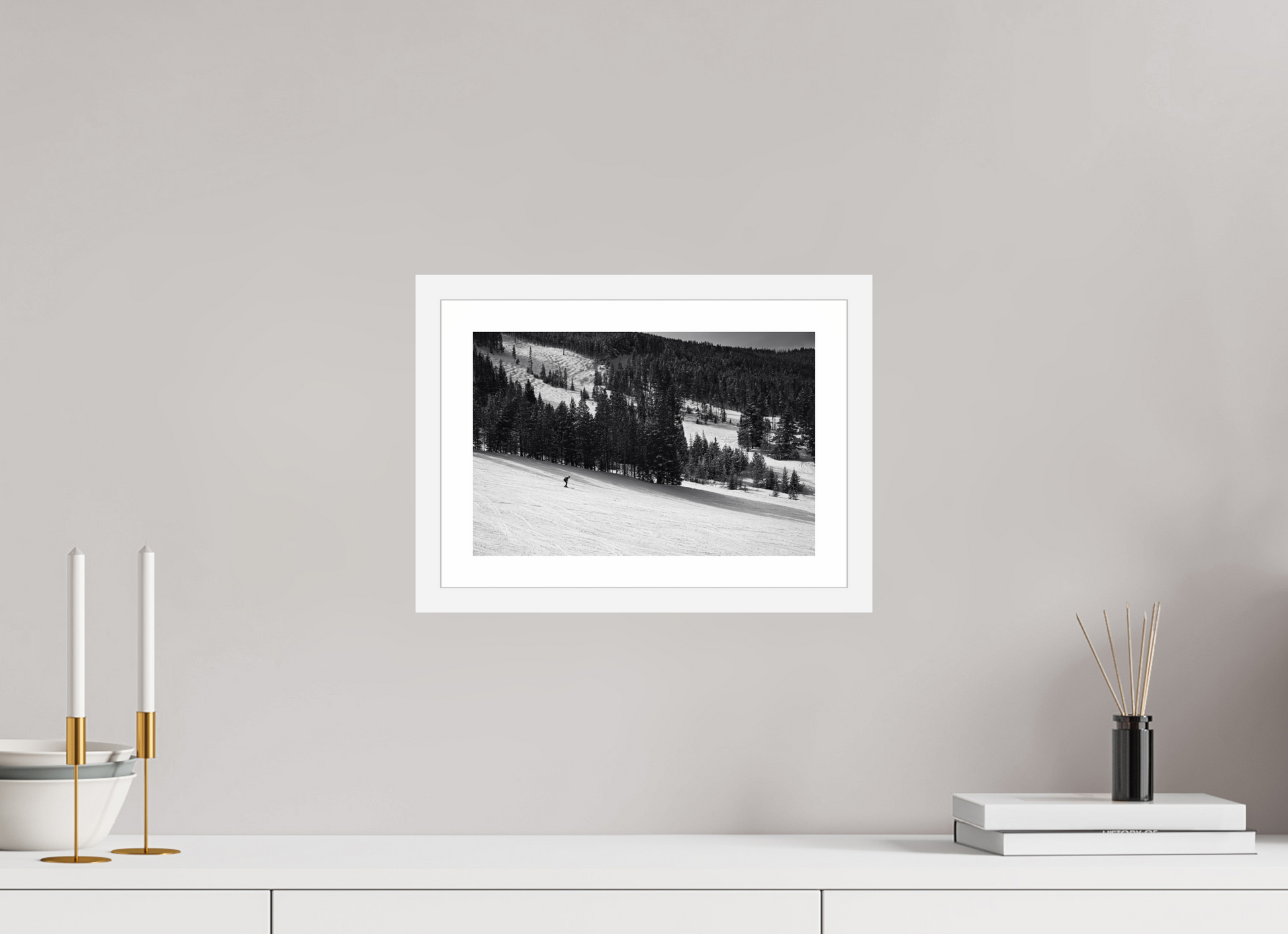 12 x 8″, Matt White Solitude in Motion