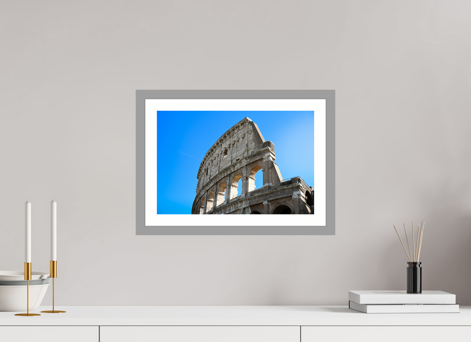 15 x 10″, Matt Light Gray Arches of Time