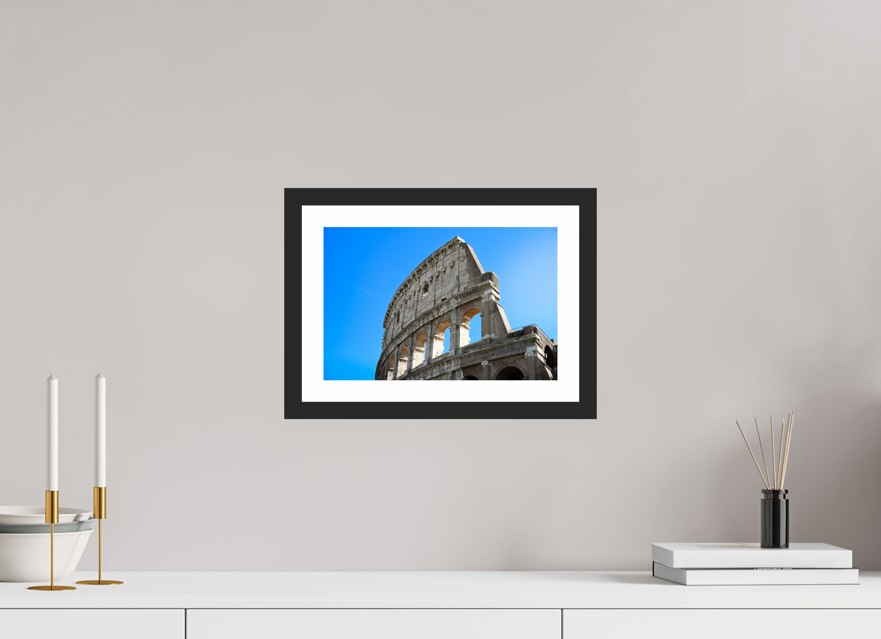 12 x 8″, Matt Black Arches of Time