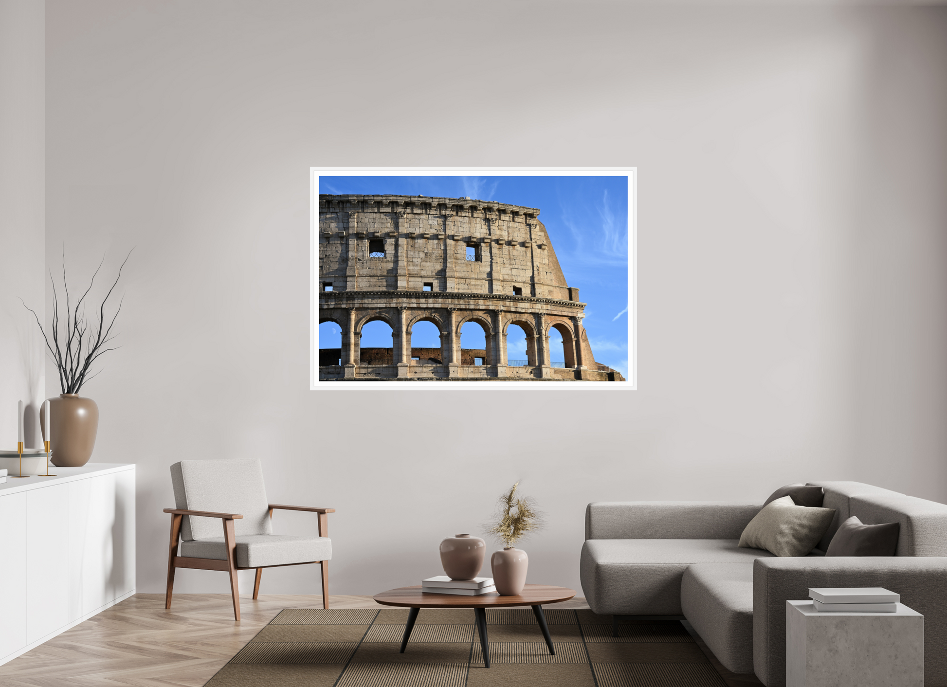 66 x 44″, Matt White Peep the Moon