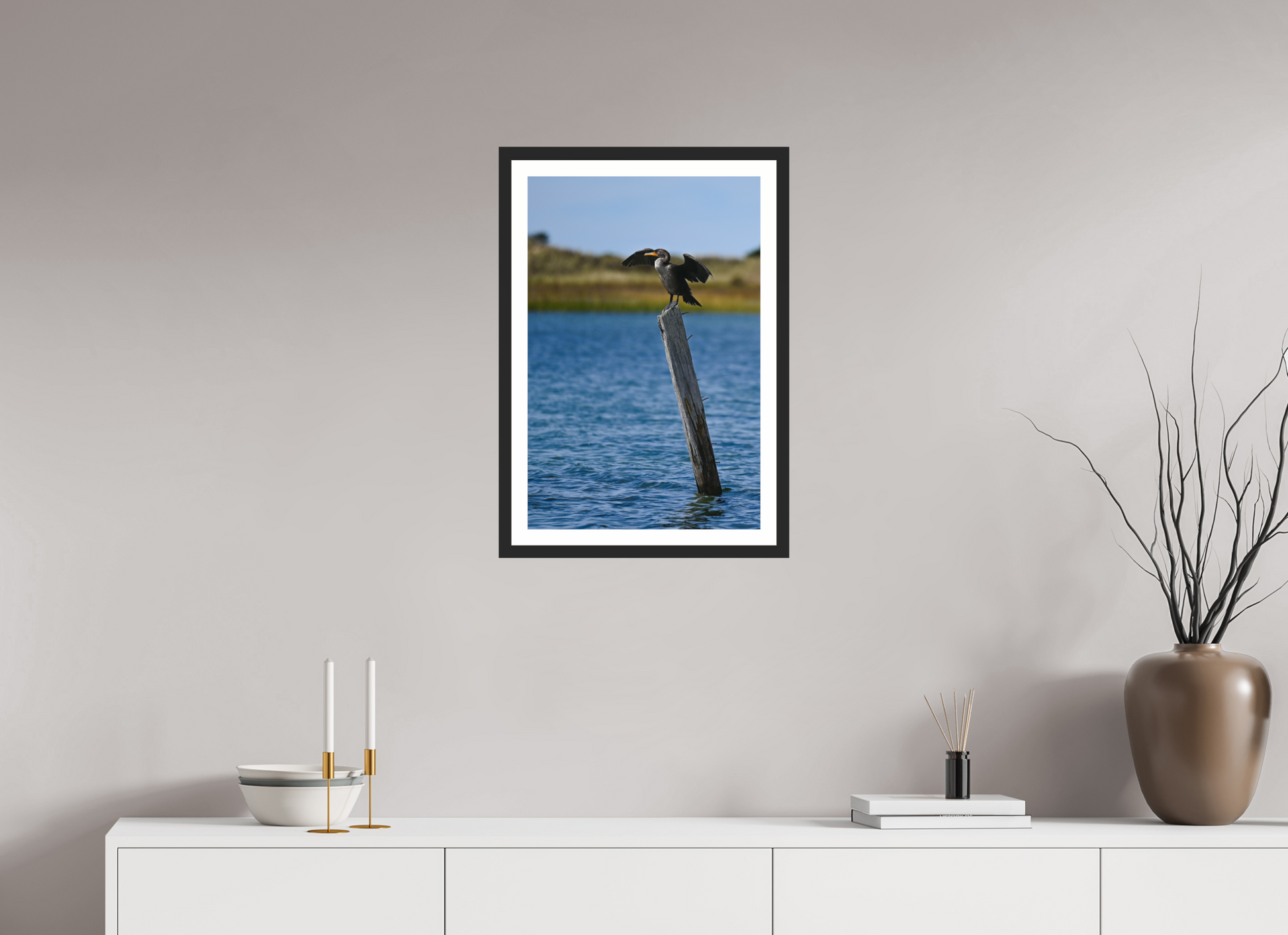 16 x 24″, Matt Black Wings on Watch