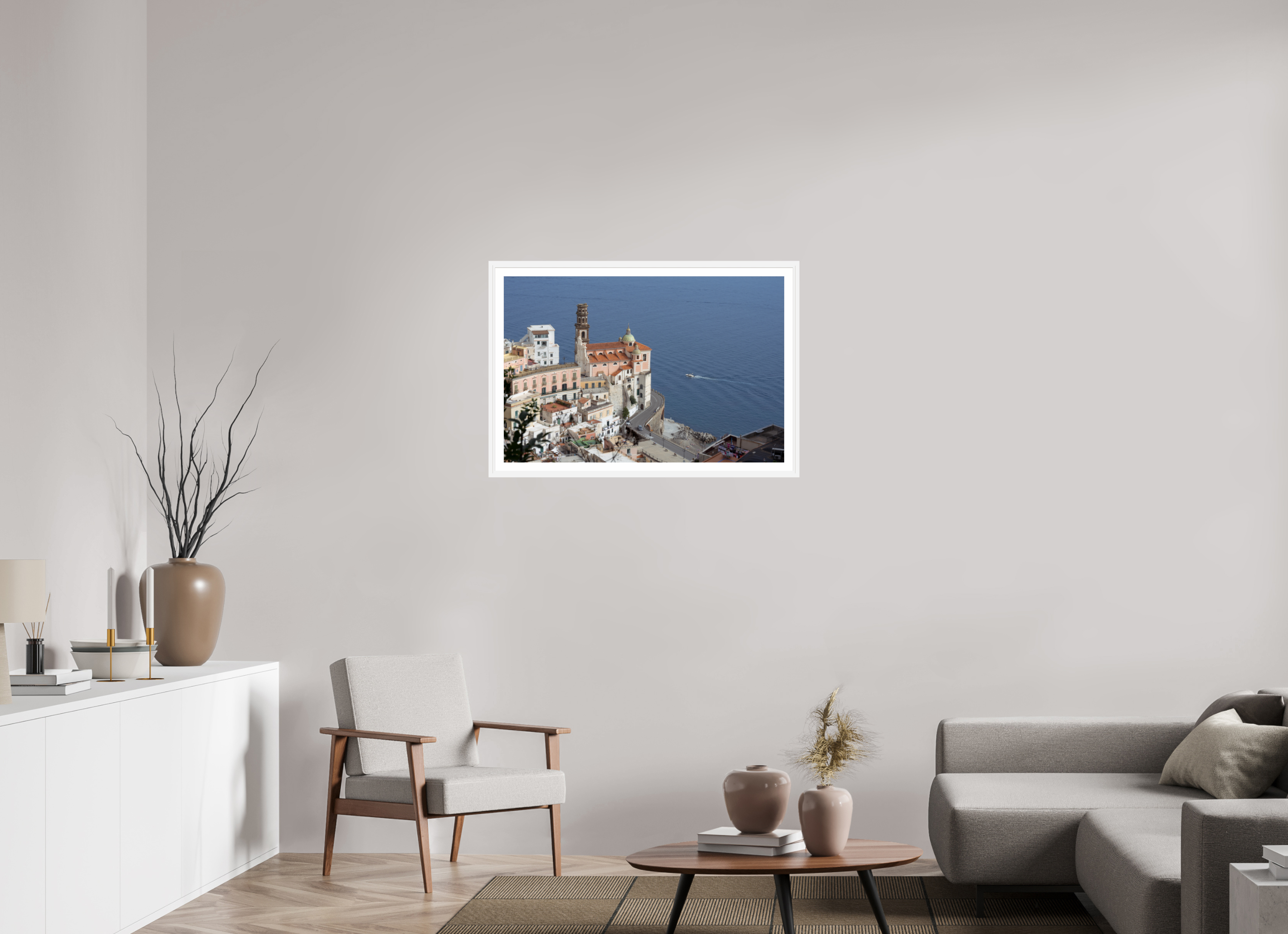 36 x 24″, Matt White A Cathedral Over Blue