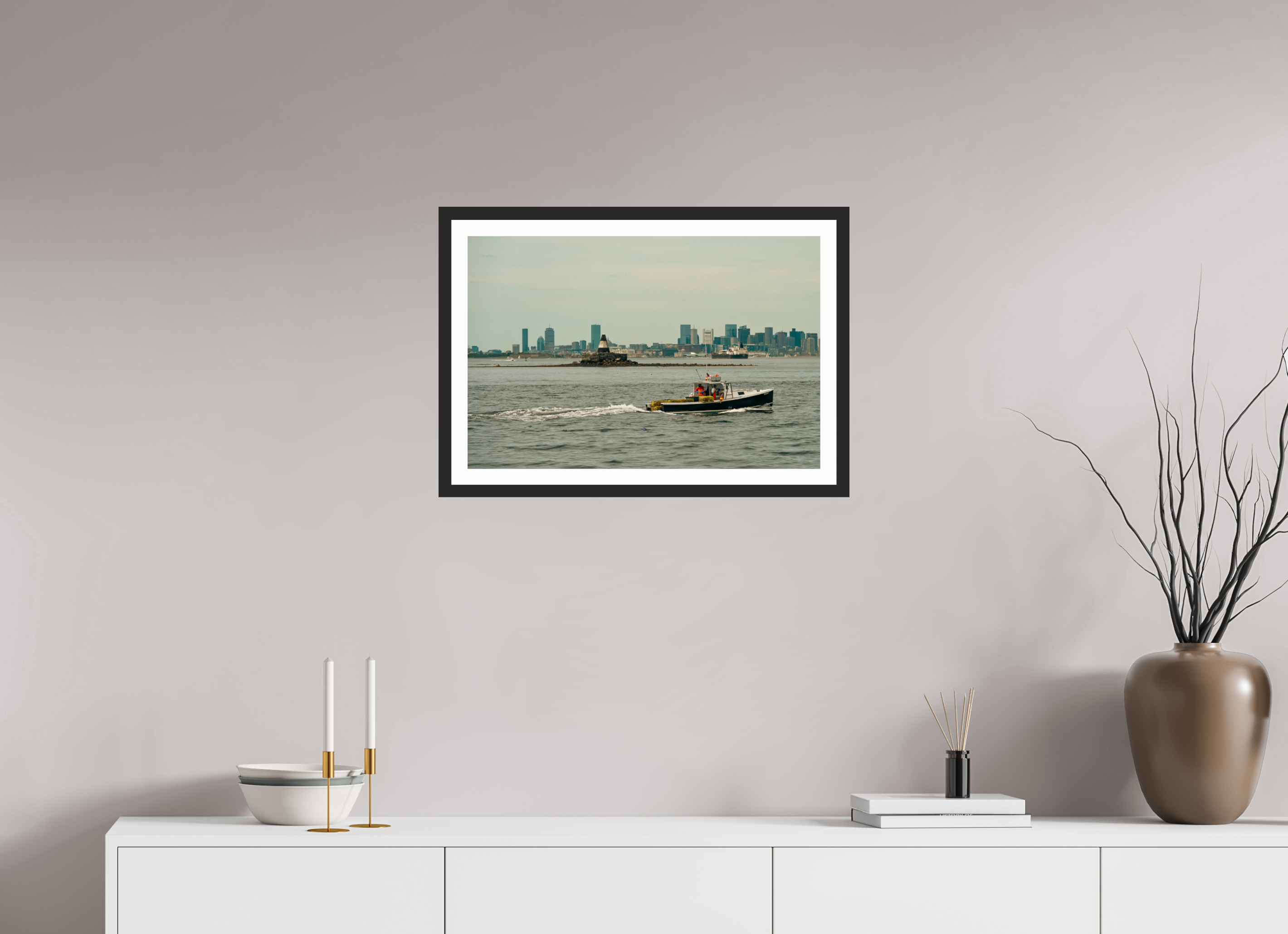 24 x 16″, Matt Black Homeward with the Haul